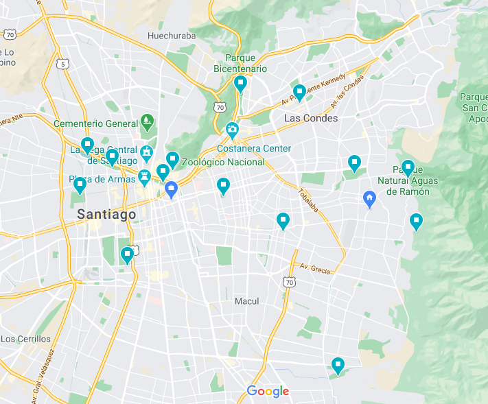 parques en santiago